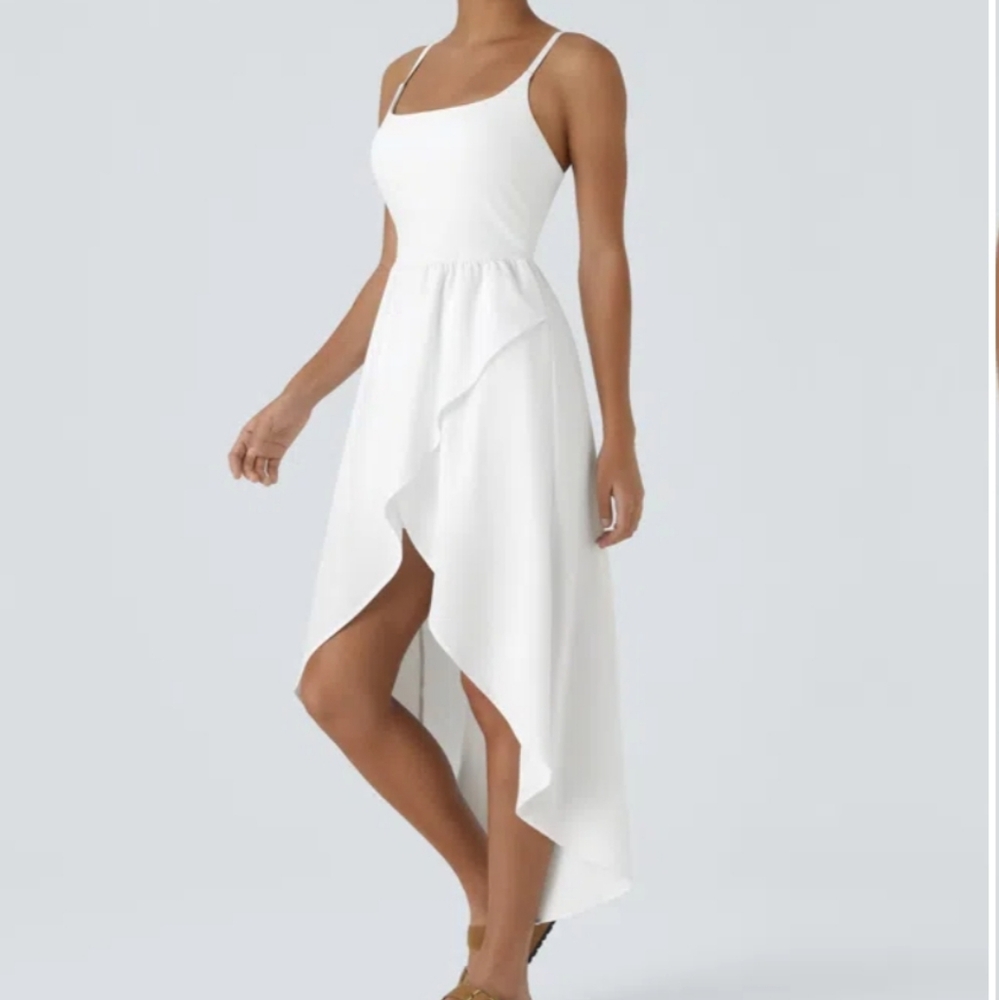 NWOT HALARA White Spaghetti Strap Sundress